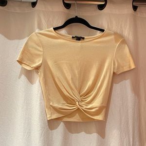 F21 Yellow Crop Top